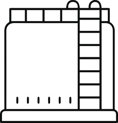 Obraz premium Oil icon symbol vector image Illustration 