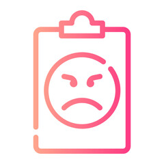 clipboard gradient icon