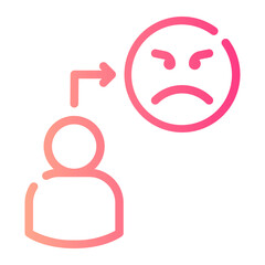 Obraz premium user gradient icon