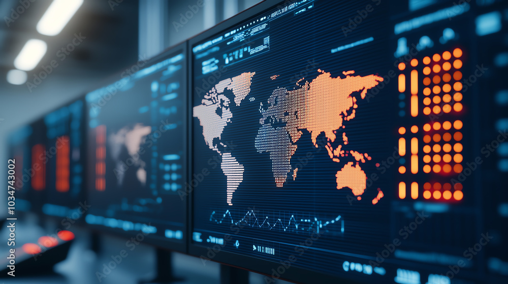 Poster data visualization on computer screens