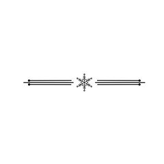 snowflake divider line