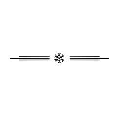 snowflake divider line
