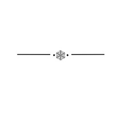 snowflake divider line