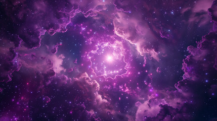 purple galaxy background with space for text