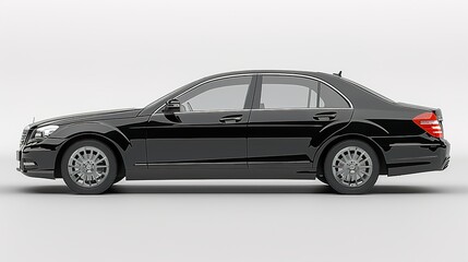 Fototapeta premium A Traffic Car on White Background - a dynamic and eye-catching visual. The traffic car on a pure white backdrop creates an engaging and appealing scene.