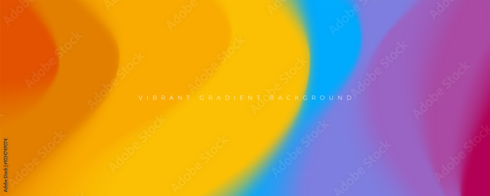 Poster colorful gradient background vibran color design vector