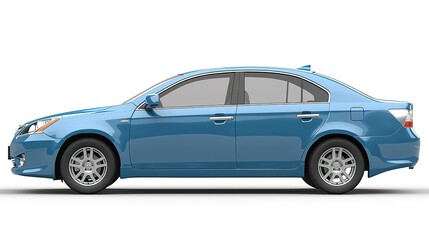 A Traffic Car on White Background - a dynamic and eye-catching visual. The traffic car on a pure white backdrop creates an engaging and appealing scene.