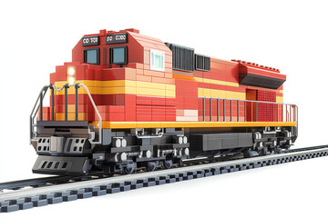 Obraz premium train locomotive vehicle railway 3d icon