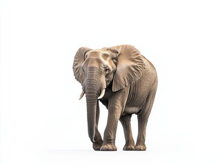 Obraz premium elephant isolated on white background