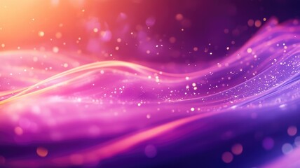 Obraz premium Abstract Purple and Orange Background with Shimmering Lights