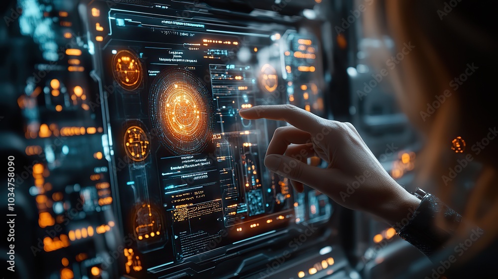 Poster futuristic smartphone displaying advanced ai capabilities showcasing seamless integration of artific