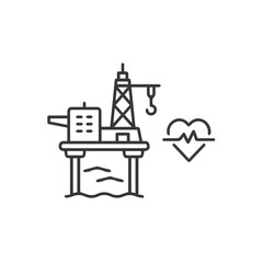 Oil icon symbol vector image Illustration
