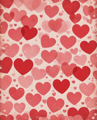 valentine background with hearts