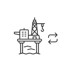 Oil icon symbol vector image Illustration
