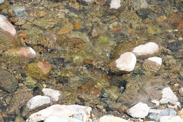 Gentle wave image of the clear water of Daecheongcheon