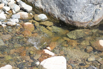 Gentle wave image of the clear water of Daecheongcheon