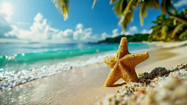 a starfish on a beach
