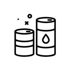 Oil icon symbol vector image Illustration
