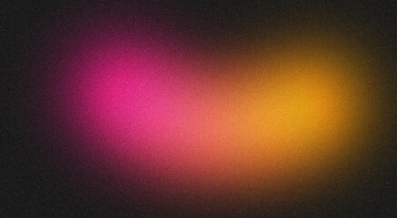 Pink orange abstract color spot grainy gradient texture backdrop design, copy space