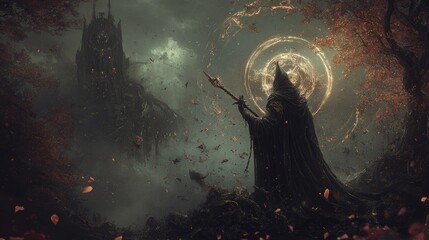 Dark and obscure prison, realistic image, in high definition, panoramic with all the splendour, insanely detailed and intricate