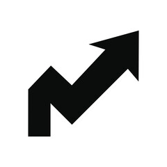 Arrow Icon Pointing Up use for business purpose