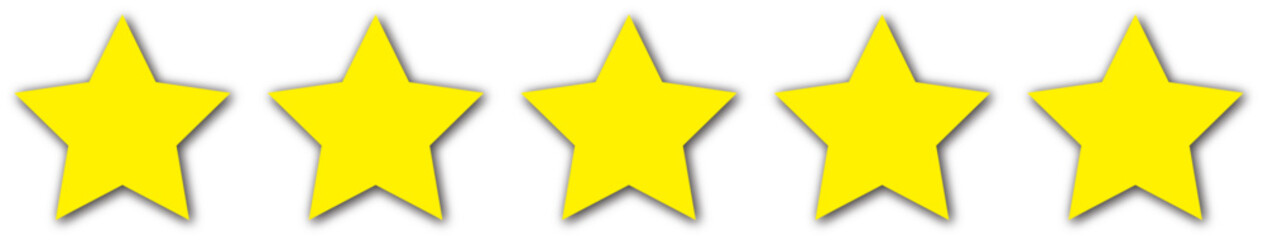 Obraz premium Five star rating vector design.