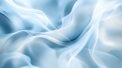 Obraz premium Flowing curls of smoke twisting softly through a gently illuminated background