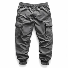 army green men's cargo pants with reinforced knees and large side pockets, displayed on a clean white background, highlighting the durable and rugged construction