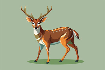 Fototapeta premium illustration of a deer