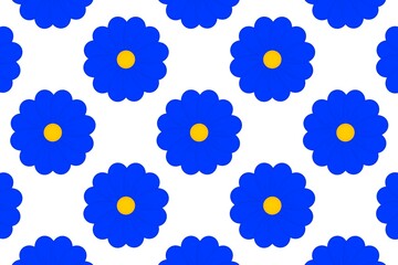 seamless floral background, seamless pattern with blue flowers, white background with blue flowers, blue flowers, wrapping, flower, fabric, white background, white, paper, daisy, pattern