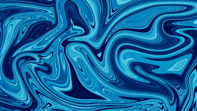 Monochrome dark blue light blue white silver paint hydrop dip background, dark grainy texture backdrop, retro y2k grunge wave twirl fluid liquid abstract banner poster header design paint dip 