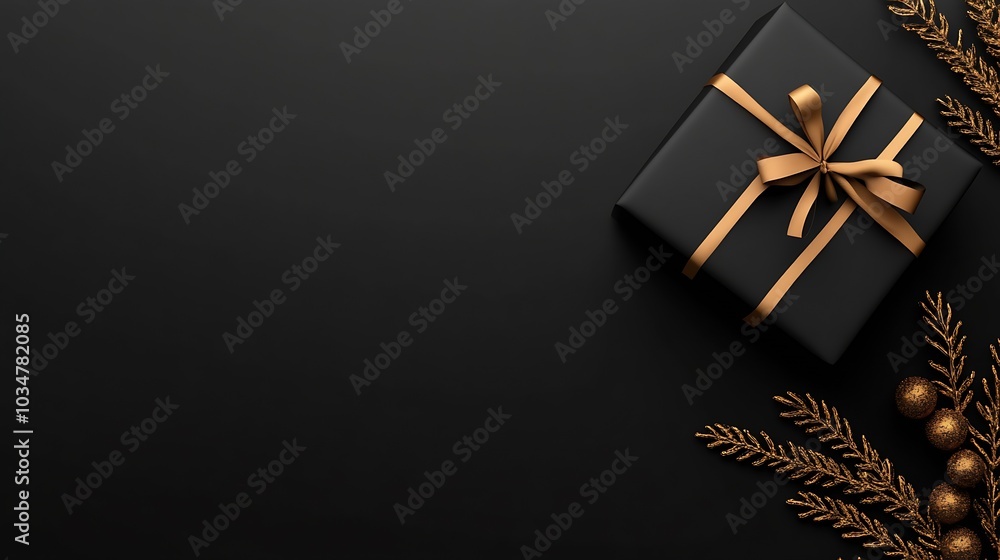 Poster simple and elegant black friday background : generative ai