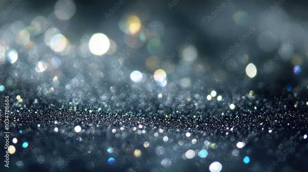 Poster sparkling bokeh background with soft glowing lights