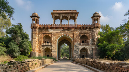 Obraz premium Humayuns Gate of Purana Qila Fort