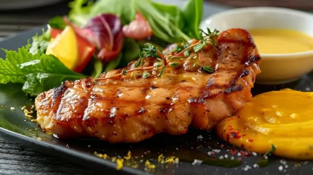 Tender veal escalope with lemon sauce, Video