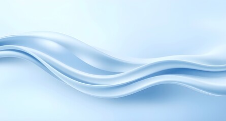 abstract 3d rendered blue waves background 