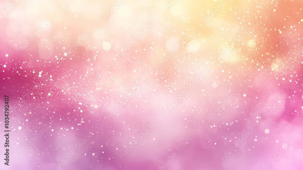 Poster soft colorful bokeh background with sparkles