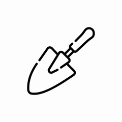 hand shovel icon sign vector
