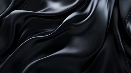 Obraz premium A vast, sleek black texture with faint