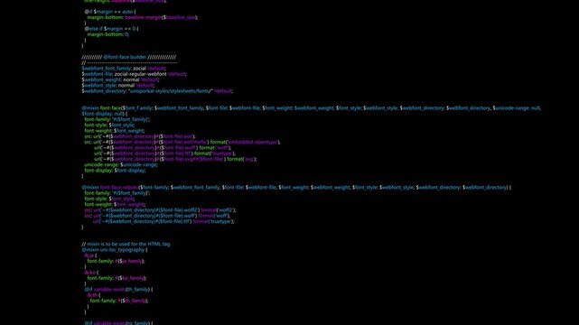 alpha Artificial intelligence program and code scrolling