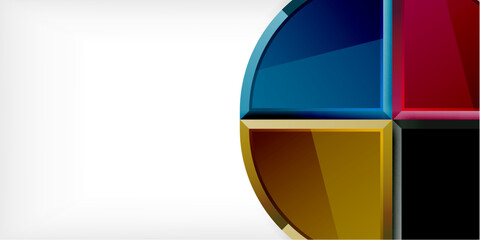 Triangle circles background. Vector Illustration For Wallpaper, Banner, Background, Card, Book Illustration, landing page