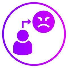 Obraz premium user gradient icon