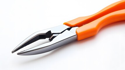 Fototapeta premium Orange Pliers isolated on white background. 