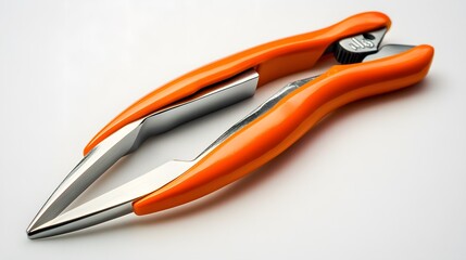 Obraz premium Orange Pliers isolated on white background. 