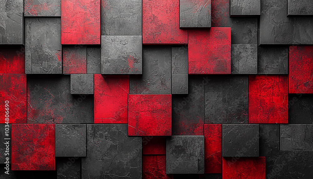 Poster geometric shapes in abstract modern design backdrop. generated by ai