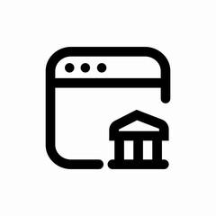 online banking icon sign vector