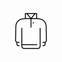 plain hoodie icon sign vector