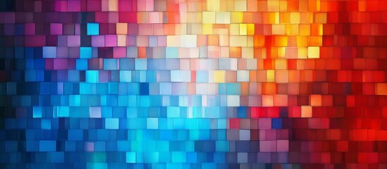 Fototapeta premium Abstract background made up small squares different colors A vibrant and artistic