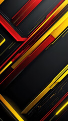 Obraz premium Abstraktion Eine gelb-rote Techno-Fantasie 9х16. Hintergrund für das Design 1.