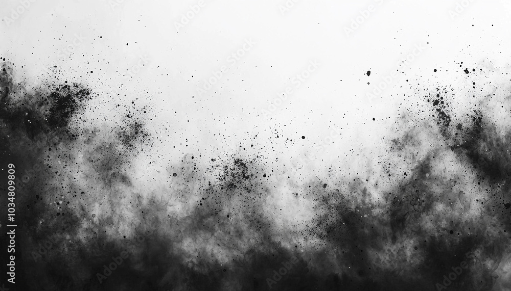 Poster black and white abstract pattern in wet weather. generated by ai